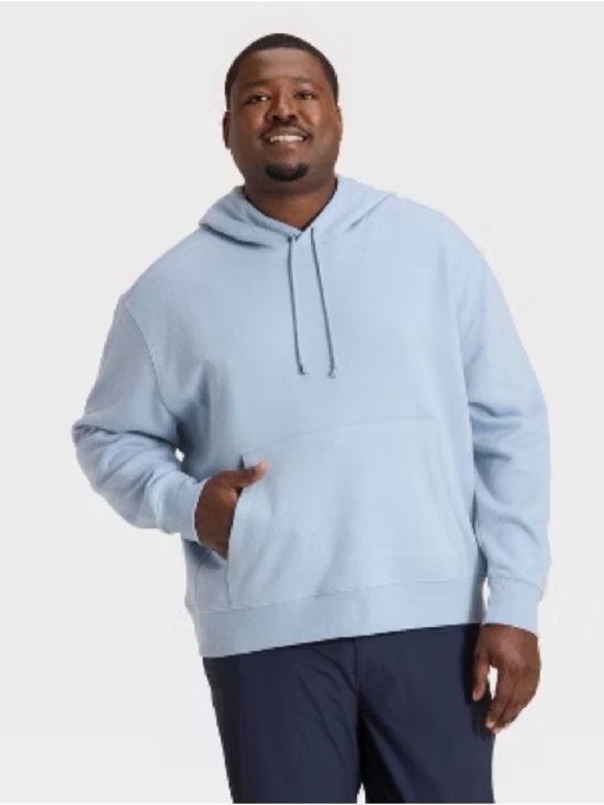 all in motion Other - Men's Big Active Comfort Cotton
Fleece Hoodie - All in Motion™ Light Blue 3XL